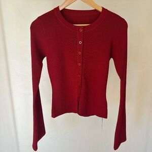 COMMENSE BUTTON THROUGH CARDIGAN